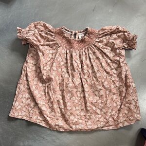Charming Pink Floral Kids Blouse